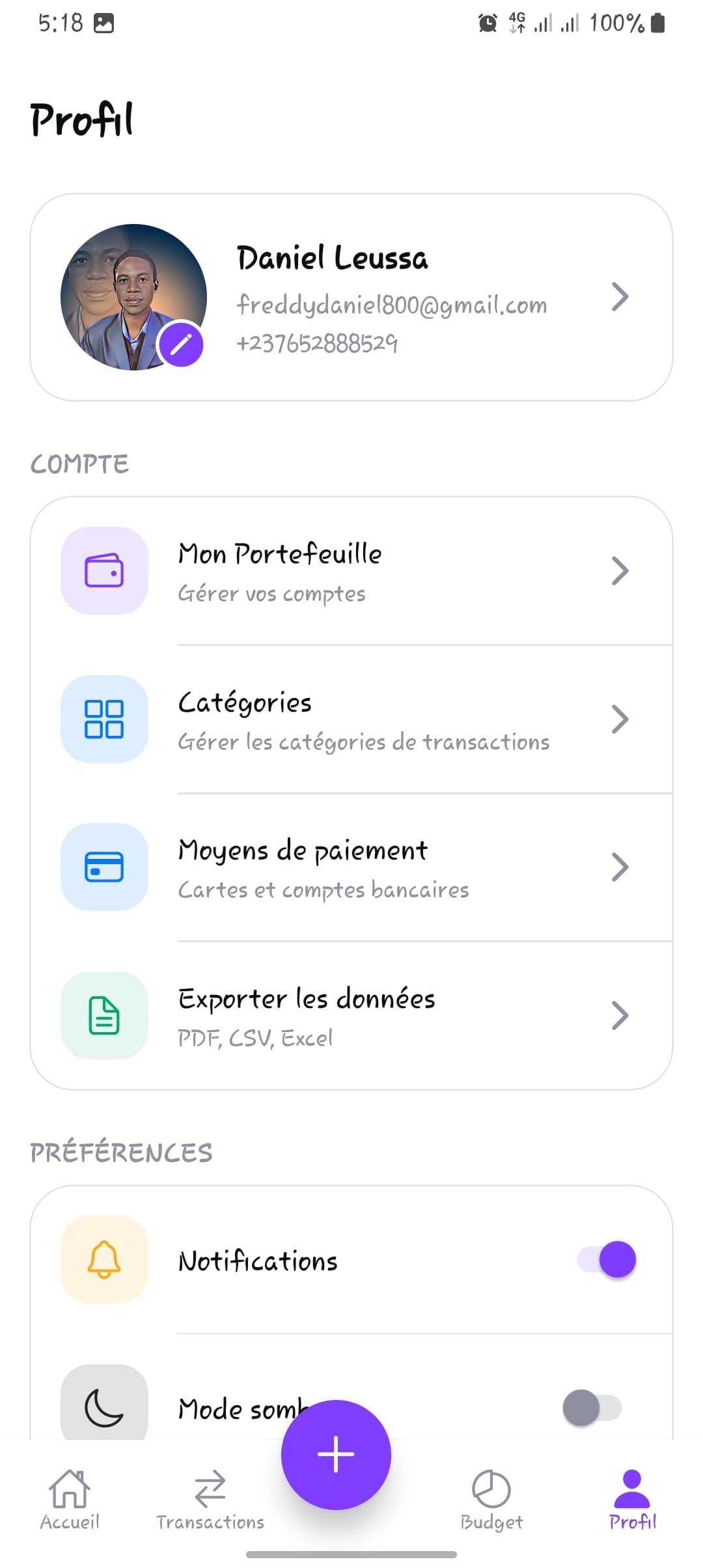 Expense Tracker - Budgets